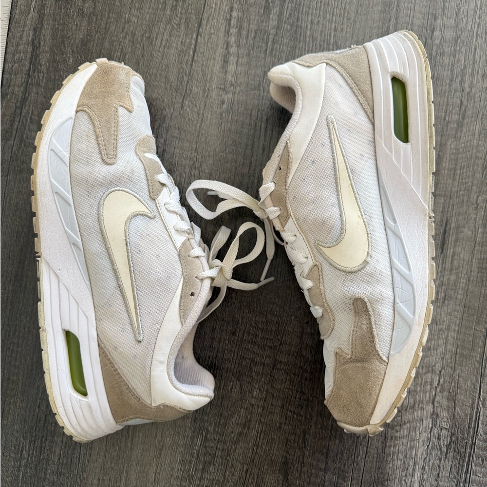 Women’s Nike Air Max White and Grey Running Shoes